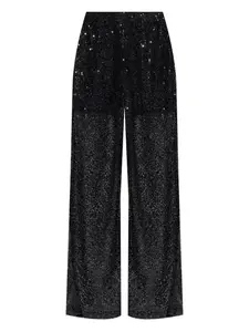 Брюки, украшенные пайетками Gestuz, черный