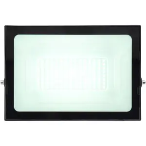 Настенный уличный светильник LED HELGA I LED-модуль 1 шт. Холодный белый, алюминиевый корпус под давлением черный / стекло прозрачное / IP44 /6000K Globo Lighting, черный