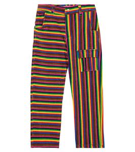 Брюки из хлопковой смеси в полоску ERL Kids, Pinstripe Print 1