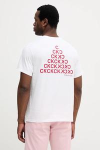 Хлопковая футболка Calvin Klein Jeans, белый