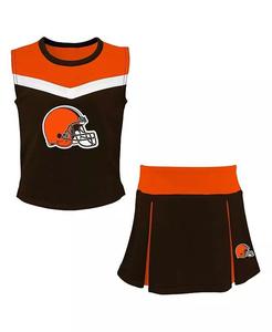 Коричневый комплект из двух предметов для девочек Big Girls Cleveland Browns Spirit Outerstuff, коричневый