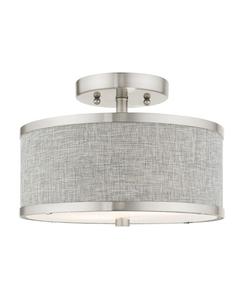 Парк Ридж, 2 полувстраиваемых светильника Livex, цвет silver-tone