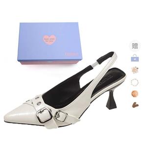 Xingdiman Женские туфли на высоком каблуке в бежевой подарочной коробке с подарком, цвет Beige Gift Box Set (Gift Included)