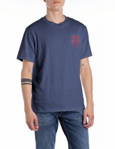 Футболка из хлопкового трикотажа с принтом