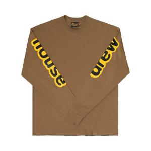 Футболка Drew House Long-Sleeve Hug Tee, коричневый