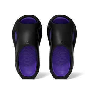 Домашние сандалии CHIKOKU, черный верх фиолетовая подошва