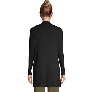 Женский длинный кардиган с драпировкой и открытым передом Lands End Lands' End, цвет Radiant Navy