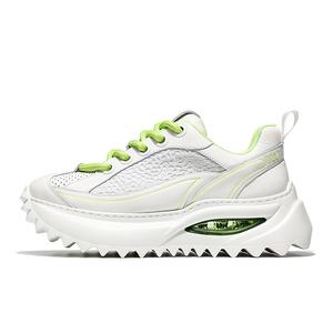 Дышащие легкие повседневные туфли для увеличения роста MOERBAI, черно-зеленые