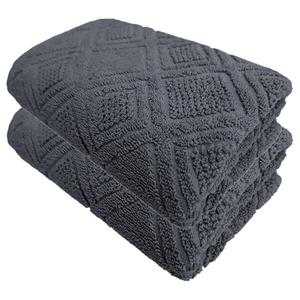 Полотенце для рук framsohn-Set Mosaik (2 шт), 100 см, антрацитовый