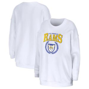 Женская одежда Erin Andrews Белый свободный пуловер Los Angeles Rams