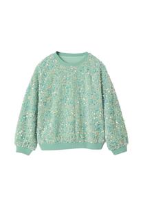 Толстовка Vertbaudet MIT PAILLETTEN, Türkis/Mottled Turquoise