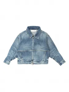 Джинсовая куртка на молнии FEAR OF GOD ESSENTIALS KIDS, синий