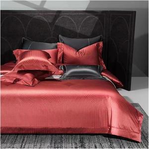 KYTGFH Комплект постельного белья из египетского хлопка с жаккардовым переплетением и серебряной нитью