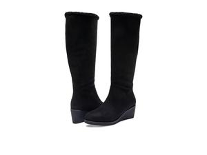 Ботинки Aerosoles 2Binocular Tall Wedge Boot, Black Faux Suede