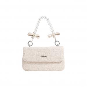 AILUXI Тканевая сумка через плечо на одно плечо Regular Women's Light Cerulean, Milkshake White