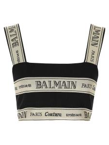 Топ 'Nastro Balmain' BALMAIN, черный