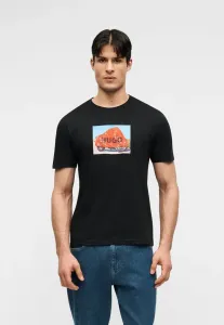 Футболка с принтом достино Hugo, Black