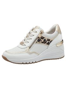 Кроссовки на шнуровке Marco Tozzi, цвет white/dune