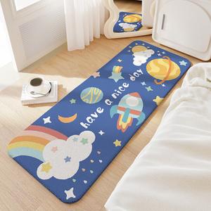 Dajiang Ковер 60х160 см для спальни/гостиной, детский, с рисунком звездного неба, мягкий