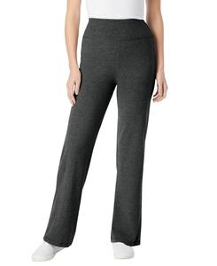 Женские высокие леггинсы Within из эластичного хлопкового трикотажа с широкими штанинами Woman Within, Heather charcoal