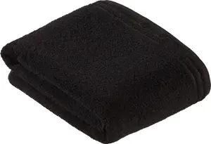 Полотенце для сауны Vossen "Калипсо", (1 шт.), с узкой каймой 100х150 см (1 шт.), черный