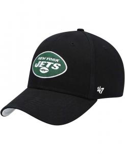 Черная регулируемая кепка Little Boys and Girls New York Jets Basic Team MVP '47 Brand, черный
