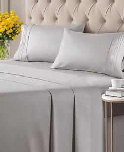 Комплект постельного белья из микрофибры из 4 предметов — Twin CGK Unlimited, серый