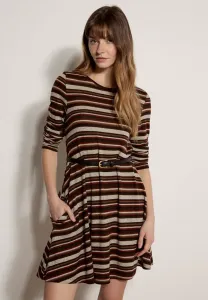 Платье-Комбинезон в полоску с декоративным рисунком Apricot, Brown