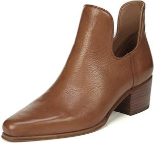 Женские офисные ботильоны XYD, базовые, с квадратным носком, на устойчивом каблуке, с вырезами, типа челси, Tan