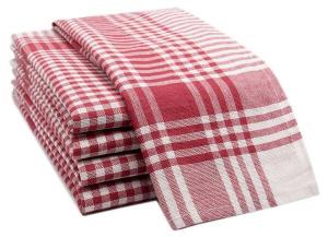 Кухонное полотенце Zollner 00000438 5 шт, 50x1x70 см, красный
