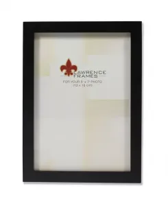 Рамка для картины из черного дерева - коллекция галереи - 5" x 7" Lawrence Frames, black