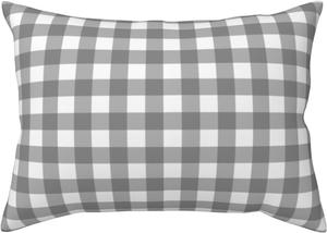 Pevtufa Наволочки серые с клетчатым принтом накладные с застежкой-конвертом Gray Checkboard