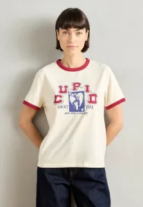 Футболка прямого кроя с контрастной окантовкой и принтом. Scotch & Soda, Eggnog