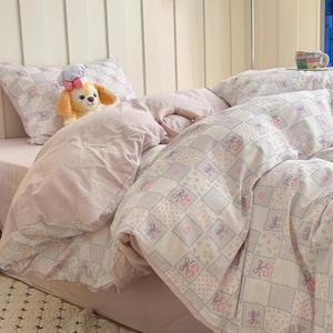 MUJI Комплект постельного белья на кровать 1,2 м, 3 предмета: пододеяльник 150x200 см + простыня 100 см