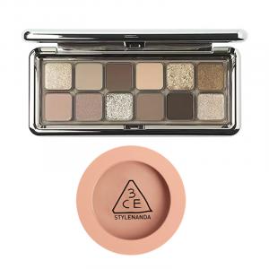 Тени для век монохромные румяна набор для макияжа 12 цветов легко растушевываются натуральный тон 9,5г+5,5г 3CE