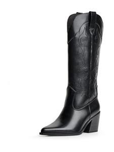 Ковбойские сапоги Bershka BOTA, Black