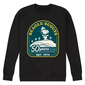 Мужская флисовая толстовка Peanuts Beagle Scout Mountain Top Licensed Character, черный