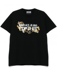Versace Jeans Couture футболка с логотипом, черный