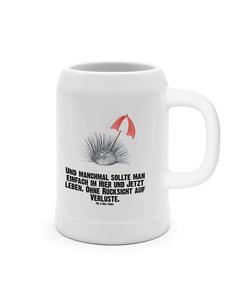 Пивная кружка с морским ежом и надписью на белом фоне Mr. & Mrs. Panda