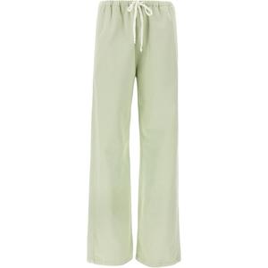 Широкие брюки на шнурке MM6 Maison Margiela, зеленый