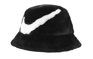 Apex Faux Fur Swoosh Bucket Hat Nike, черный