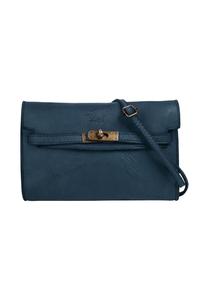 Сумка через плечо, натуральная кожа, производство Италия Samantha Look, синий