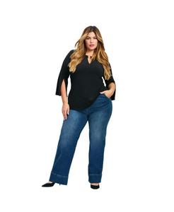 Женские джинсы Kira с широкими штанинами AVENUE, Mid wash