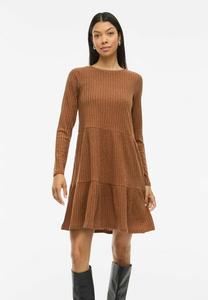 Платье VILA LANGÄRMELIGES, Argan Oil/Brown