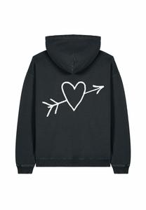 Толстовка EL AMOR BACK EMBROIDERY VINTAGE - Hoodie Mira Paris, металлик черный