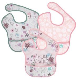 Набор Superbib 3 pack palms and check Bumkins, Love You Bunches