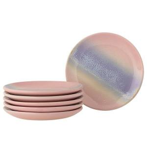 Тарелка Bloomingville Safie 6 шт, 15x15x15 см, розовый