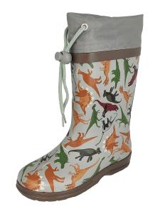 Резиновые сапоги BECK Dinoland, серый