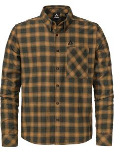 Schöffel Рубашка 'Kleion' Regular fit Athletic Button Up в коричневом цвете