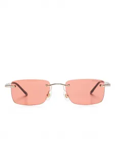 Солнцезащитные очки в прямоугольной оправе MONTBLANC, золотой